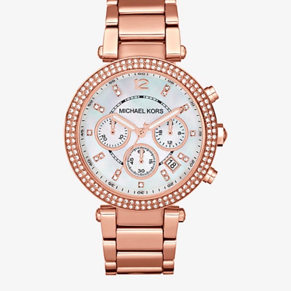 MICHAEL KORS Parker Watch Rose Gold - Picture 1 of 4